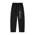 Unisex Tapered Straight Hem Sweatpants