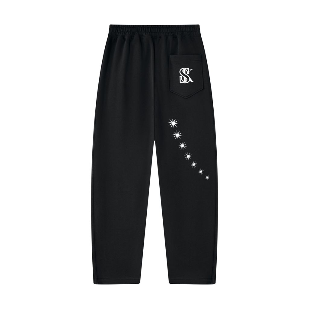 Unisex Tapered Straight Hem Sweatpants