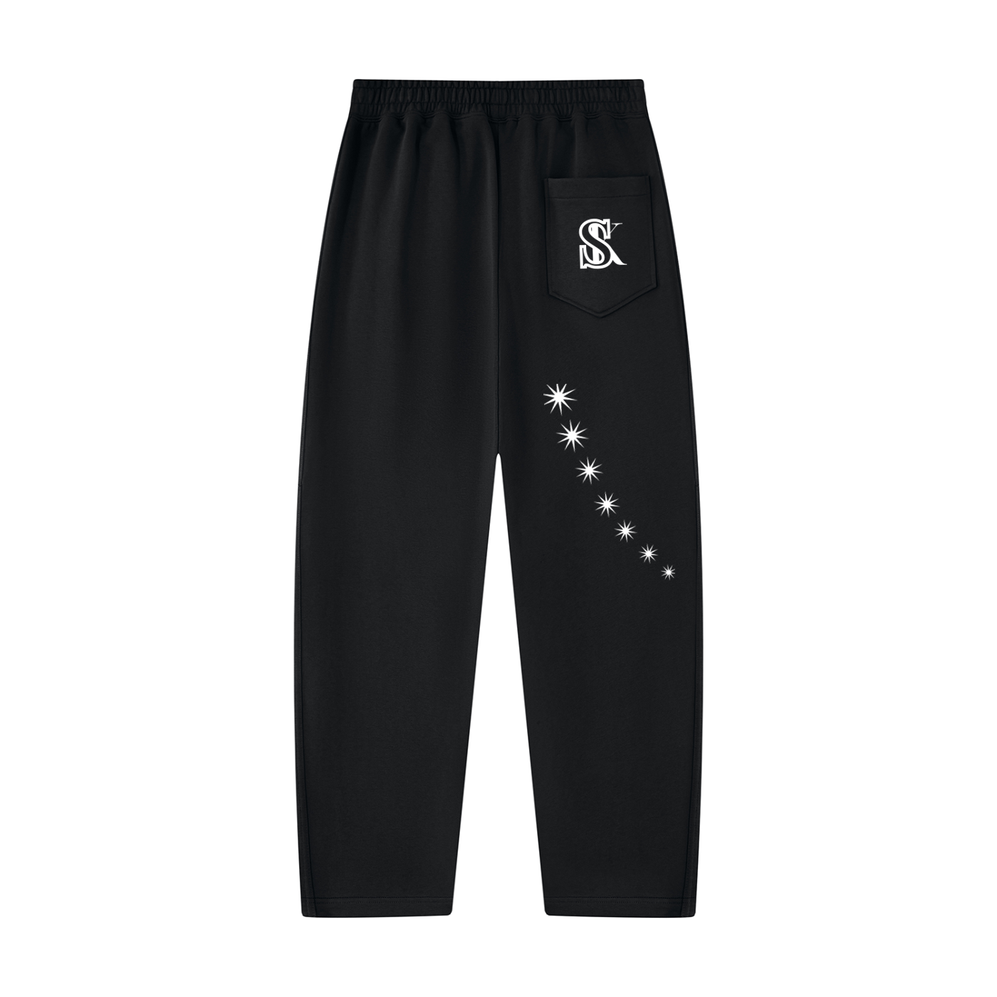 Unisex Tapered Straight Hem Sweatpants
