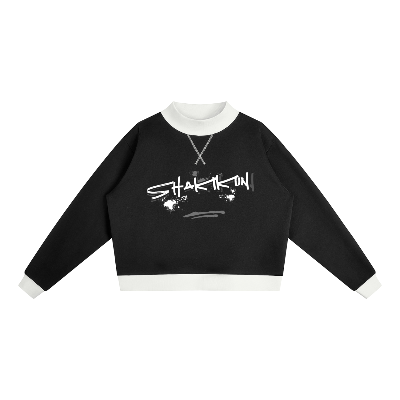 Women’s Mock Neck Crewneck Sweatshirt